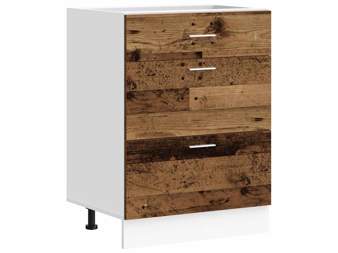 Kitchen Base Cabinet, Kitchen Base Cabinets Vidaxl Marrom Madeira Processada (n/a)