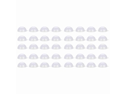 20 Bolas de Plástico Transparentes Encaixáveis para Decoração de Casamento e Nascimento (8cm)