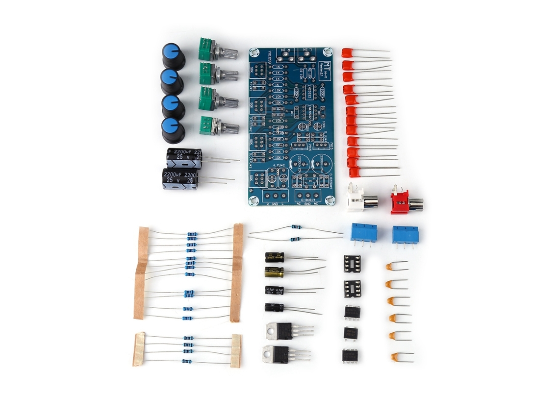 Kit Diy de Placa de Preamplificador com Controle de Volume e Tono S/MARCA