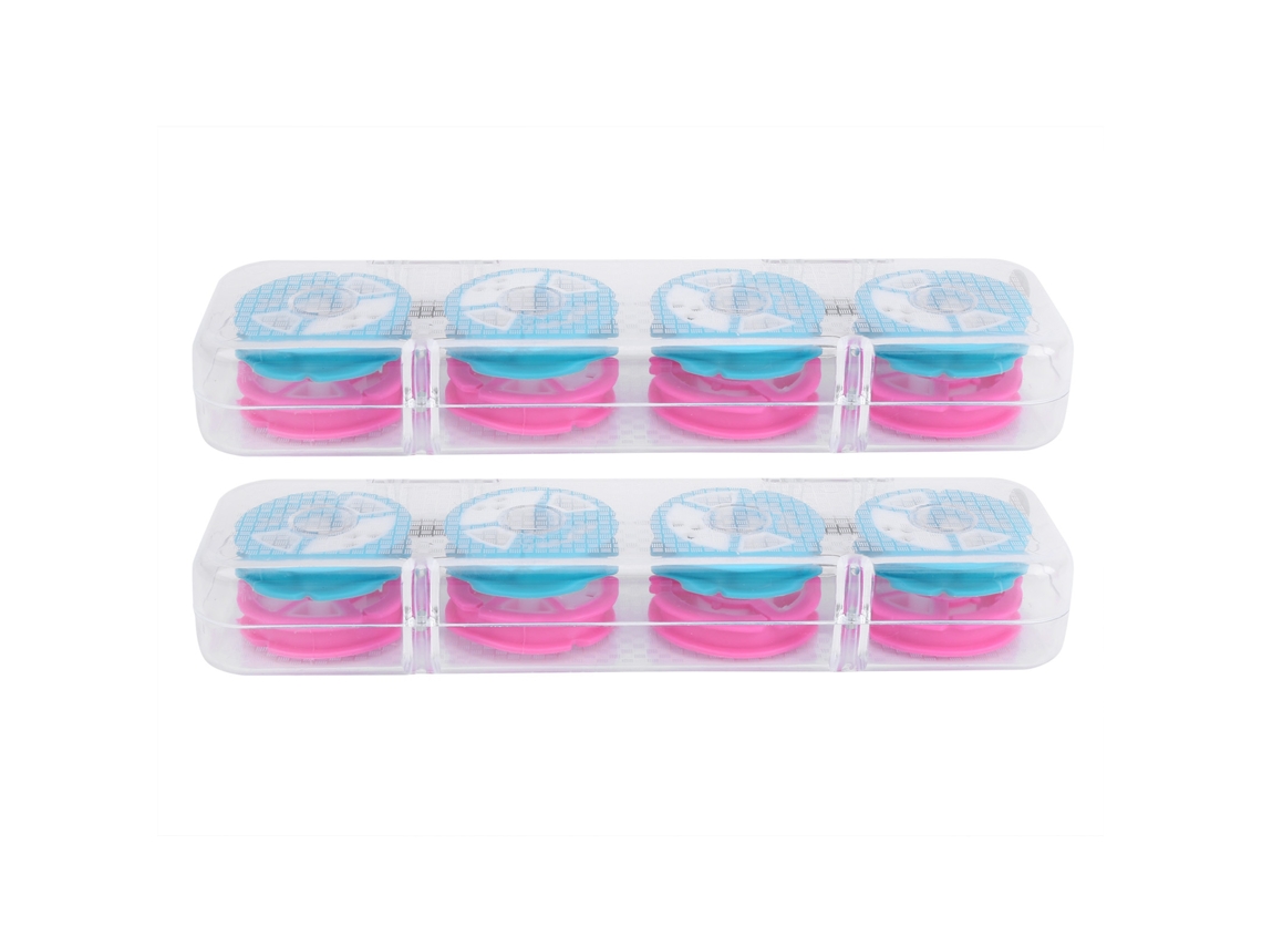 Bobina de Linha de Pesca 8 Eixos 2 Caixas