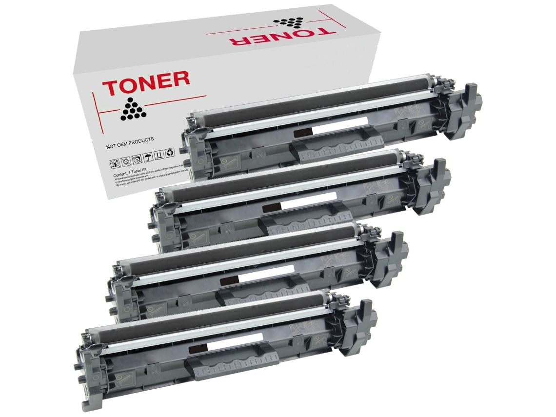 Pack 4 Toners Compatíveis HP CF230X 30X Preto CF230X 30X para Laserjet M 203 Laserjet MFP M227