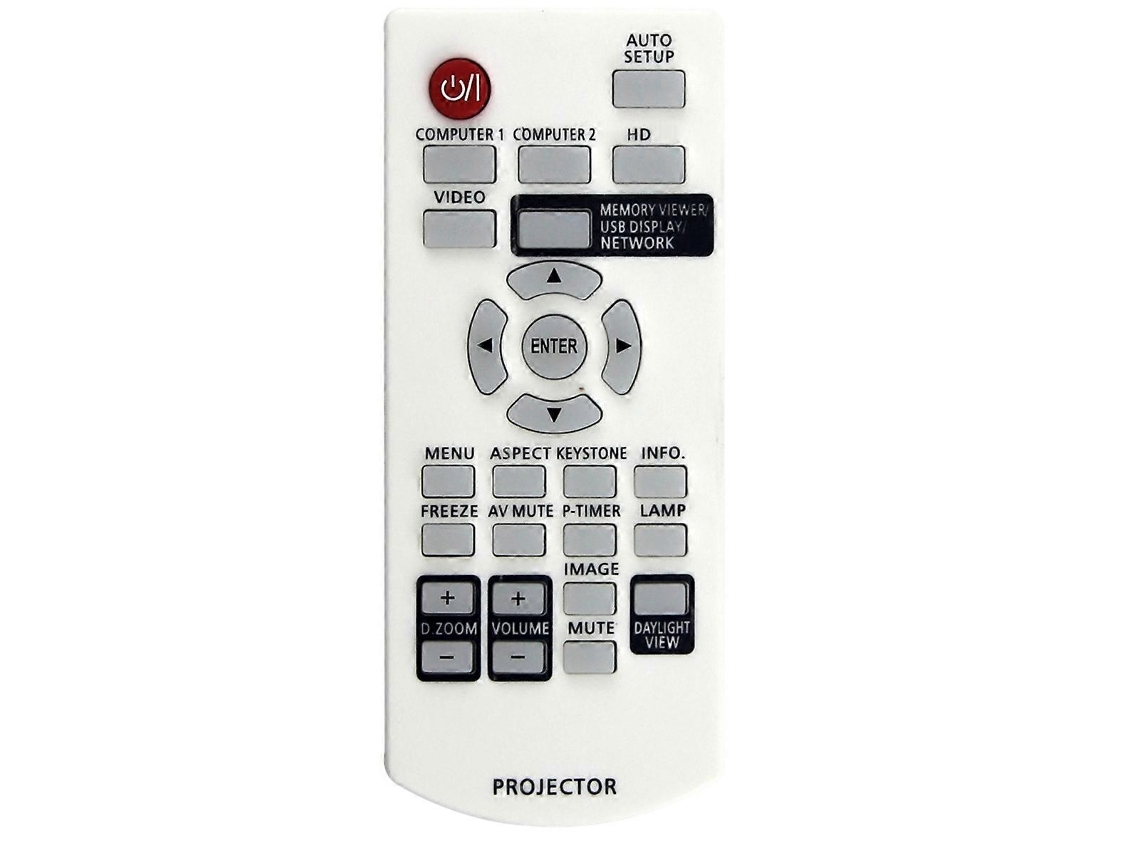 Controle remoto de substituição N2qaya000116 para projetores PT-LB332 e PT-TX312.