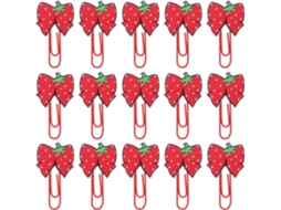 Marcadores De Página Zerodeko Com 30 Clipes Em Pvc E Pingentes Laço Kawaii, Clipes De Papel Decorativos Para Meninas