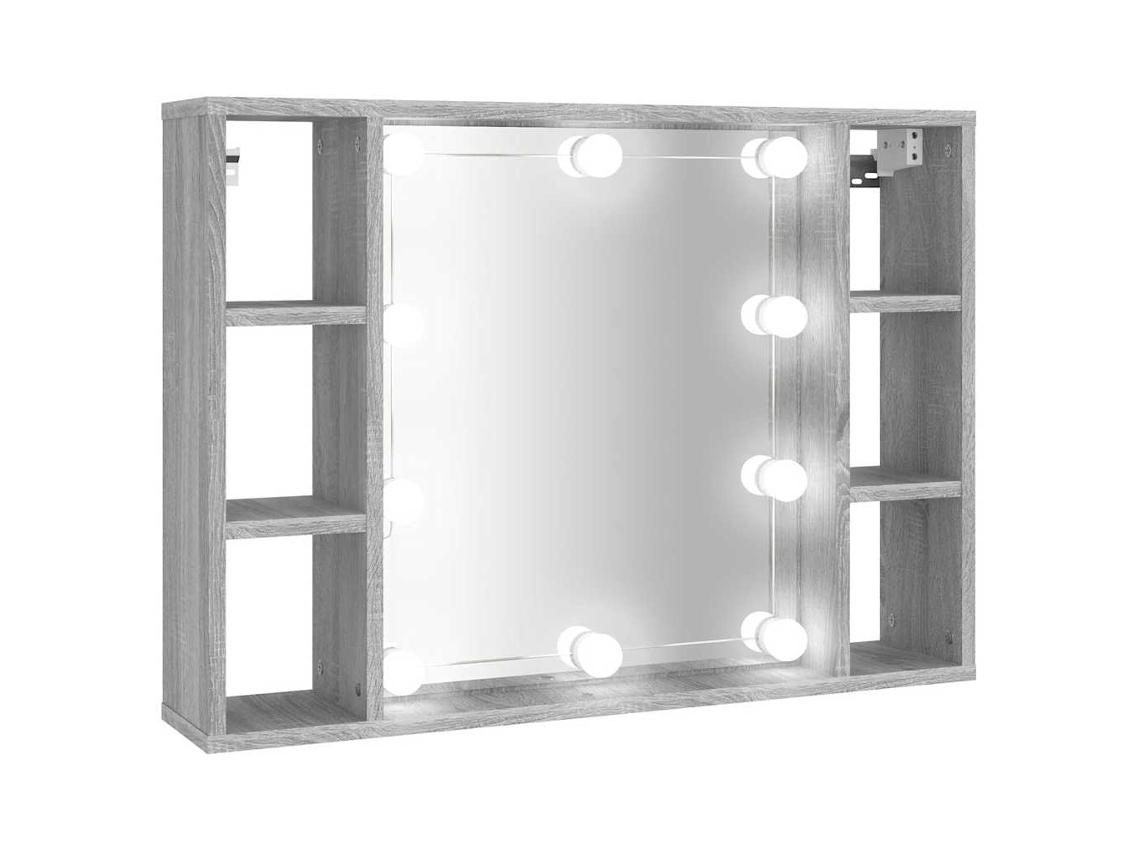 Mirror Cabinet, Mirror Cabinets Vidaxl Cinzeto Madeira Processada (n/a)