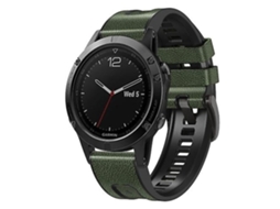 Lurelia Pulseira De Silicone Verde Militar, Compatível Com Garmin Fenix 7x