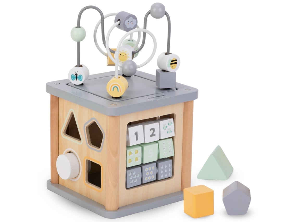 Cubo Educacional Montessori De Madeira Motor Loop Aquaforge