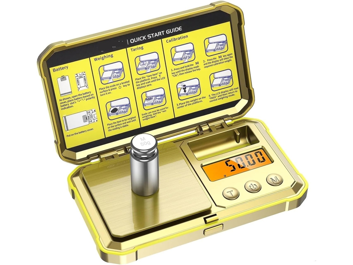 Balança Digital Joias, Balança De Bolso 200g E 0, 01g Com Calibração De 50g, Balança Eletrônica Inteligente Para