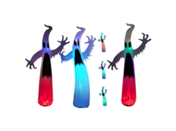 Laxiscreed Inflável De Halloween Grande 3,6 M Com Fantasma Led Para Decoração De Jardim Ou Festa Ao Ar Livre