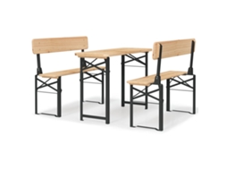 Beer Table Set, Beer Table Sets Vidaxl Marrom Madeira