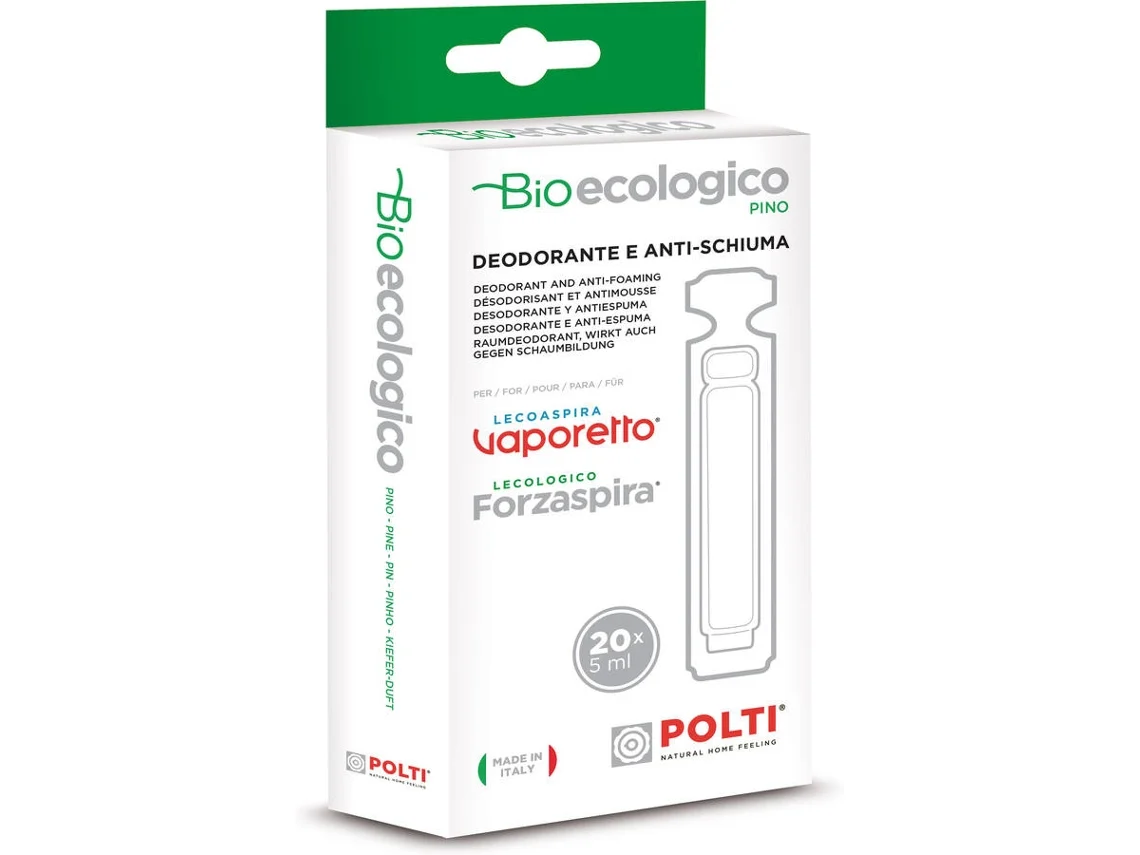 Desodorizante Bioecológico POLTI Pinho (Outlet Caixa Aberta - Compatibilidade: Lecologico, Lecoaspira, Vaporetto Aspirovapor)