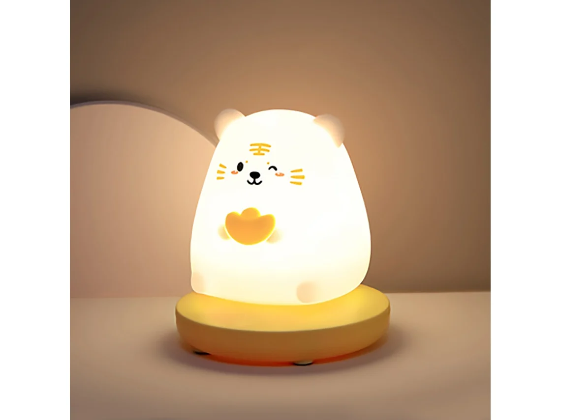 Luz Noturna Led Infantil com Sensor de Toque e Função de Intensidade Ajustável, Recarregável Via Usb. MDUG (modelo 1)