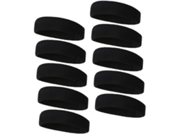 Conjunto De 10 Faixas De Cabeça Esportivas Antiderrapantes Para Ioga E Corrida - Absorventes