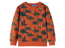 Sweatshirt Para Criança Cor Ferrugem-claro 140