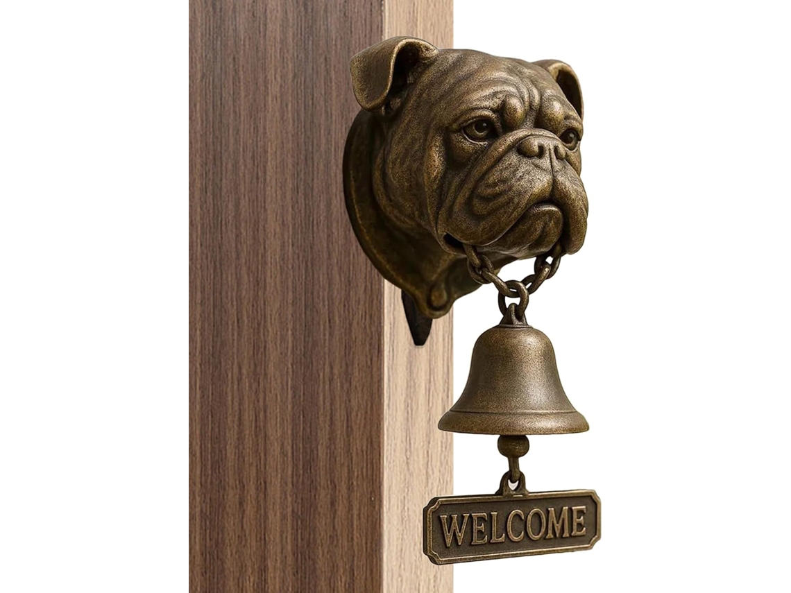 Campainha/sino De Entrada Em Formato De Cachorro Para Uso Externo E Ao Ar Livre