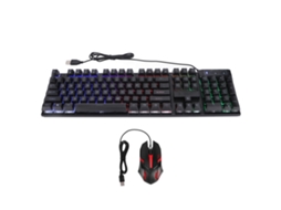 Conjunto Teclado e Mouse Gaming LAXISCREED Led Ergonomico
