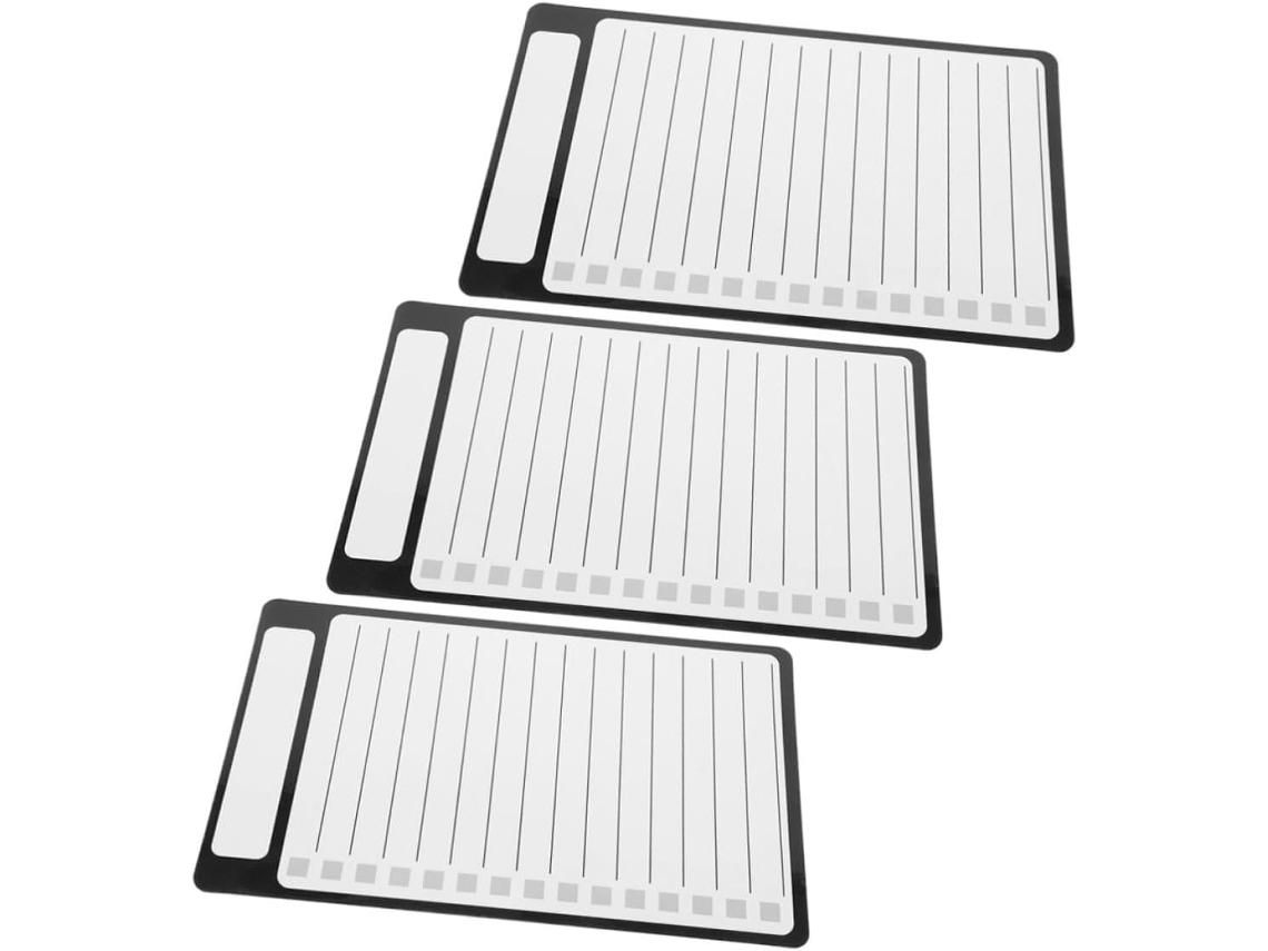 Quadro Branco Magnético Pequeno Magiclulu Para Geladeira, Preto, Para De Estimação, 3 Peças