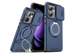Lurelia Capa Magnética Para Oppo A6 Pro Com Suporte, Azul