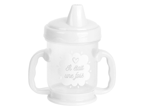 TOM & ZOÉ Copo de Aprendizagem Antivazamento com Bico 210 Ml para Bebê Cinzento