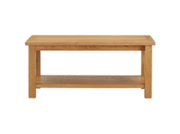 Mesa de Centro 90x45x40 Cm Madeira de Carvalho Maciça MAISON EXCLUSIVE