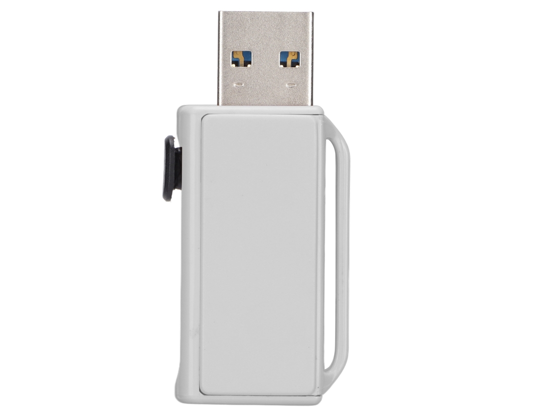 Aetheria pen Drive Usb 3.0 32gb Branco com Design Push Pull, Type C, Compatível com Pc, Tablet e Carro