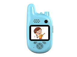 Câmera Walkie Talkie Infantil, Walkie Talkie De Brinquedo Infantil 2 Em 1, Com Câmera De Lente Dupla De 8 Mp Wellngs Aquaforge Slowmoose