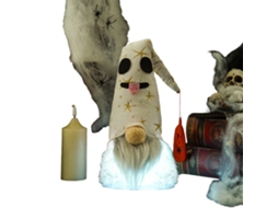 Laxiscreed Boneca Assustadora De Halloween Com Luz, Sem Rosto, Para Decoração Temática