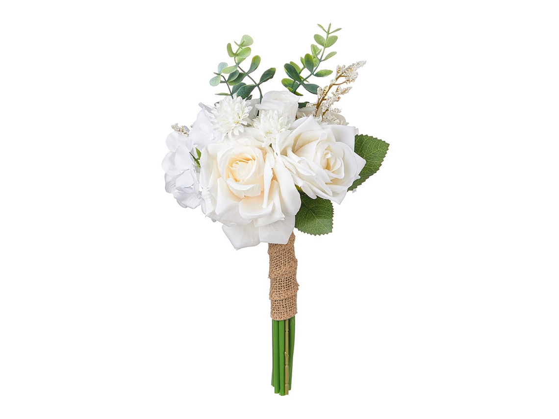 Bouquet de Noiva e Dama de Honra com Rosas Champagne Artificiais LAXISCREED