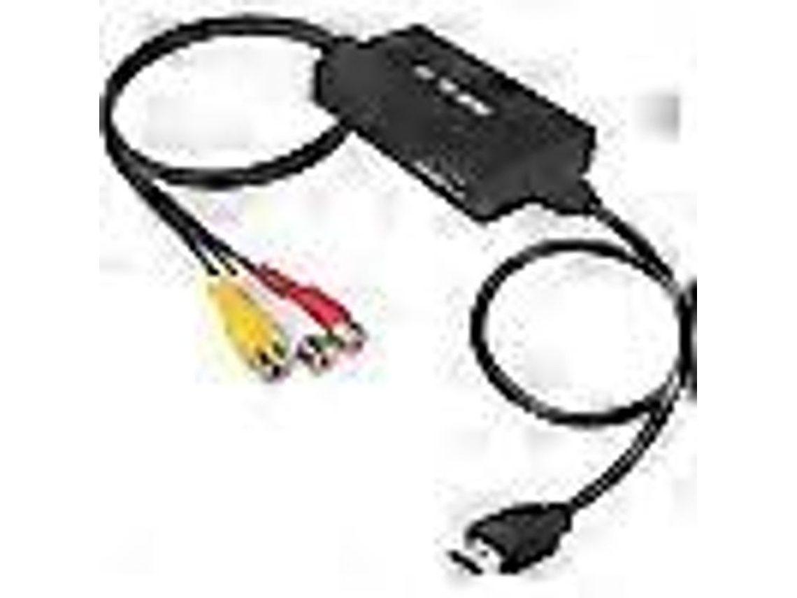 Conversor RCA para HDMI YURU, adaptador composite, suporte 1080p