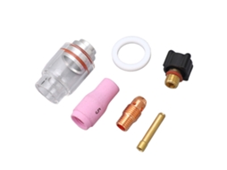 6 Peças Bico Lente De Gás 2.4mm Anti-risco Para Soplete Tig Wp 9 20 Kit De Copo De Vidro Sólido E Fiável