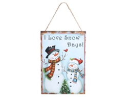 Laxiscreed Placa De Natal De Madeira Com Boneco De Neve Para Decoração Festiva De Fim De Ano
