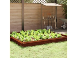 Vidaxl Cerca De Caracol 4 Unid. 100 X 3,5 X 25 Cm Aço Corten