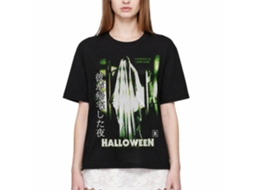 Rockinstone Halloween Movie Sheet With Glasses Black Adult T-shirt Size:xxl