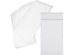 Sacos Autoadesivos de Papel Encerado, Semitransparentes, Pacote com 100 Unidades, Feitos Pergaminho CHABERLU