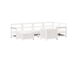 Garden Sofa Set, Garden Sofa Sets Vidaxl Branco Madeira De Pinho (n/a)