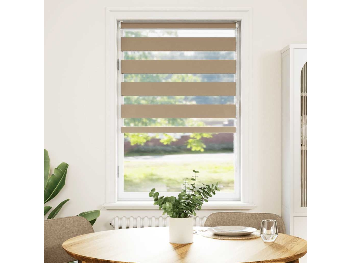 Maison Exclusive - Cortina De Zebra 85x150 Cm Largura Do Tecido 80,9 Cm Poliéster