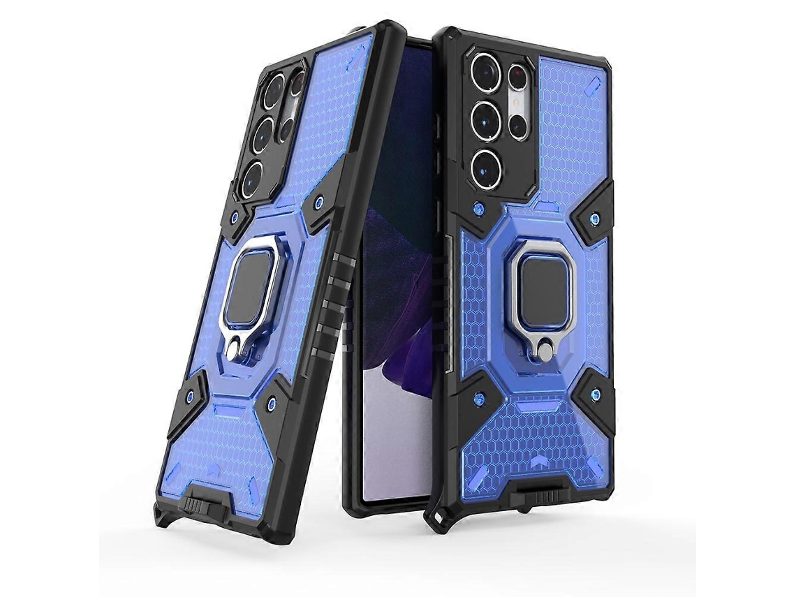 Capa Protetora Para Celular Samsung Galaxy S22 Ultra 5g Space Pctpu Com Suporte De Anel
