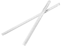 Conjunto De 2 Réguas Triangulares Plástico Transparente Para Desenho
