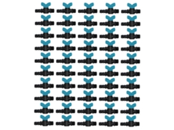 50 Válvulas Plásticas De Irrigação Rosca Macho 16x3/4in