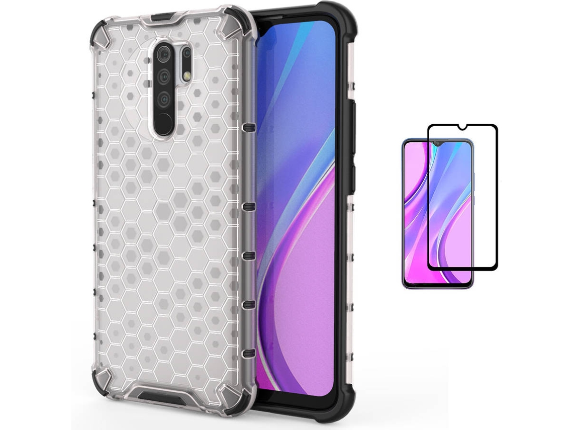 Kit Capa e Película Xiaomi Redmi 9 Full Cover Rumble