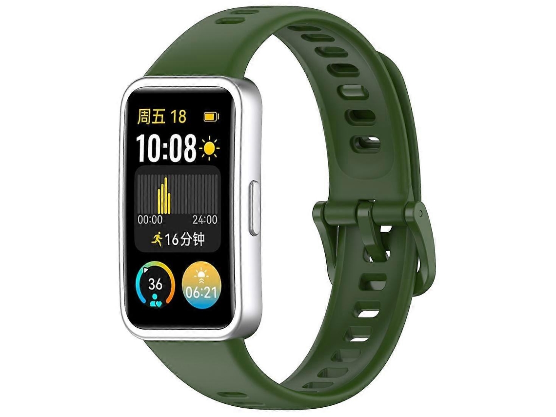 Pulseira De Silicone Brilhante Com Botão De Unha Xdfind Para Huawei Band 10 / 9 / 8