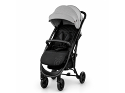 Carrinho De Bebé Asalvo Cotton 2 - Reclinável, Arnês 5 Pontos, Spf50+, Capota Com Janela, Até 24 Kg - Cinzento