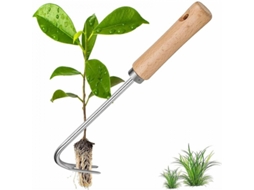 Capinadora de aço inox AQUAFORGE, manual com madeira