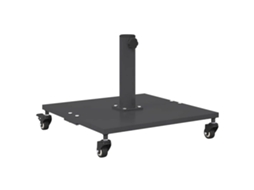 Conjunto 1 Acessório Para Parasol Vidaxl Cinzento Aço (45 X 45 X 31,5 Cm)