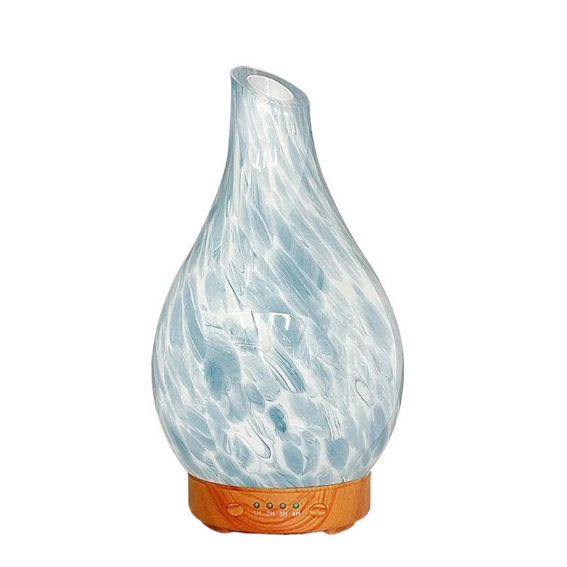 Difusor De Aromas Leve Em Vidro Com Luzes Led De 7 Cores.