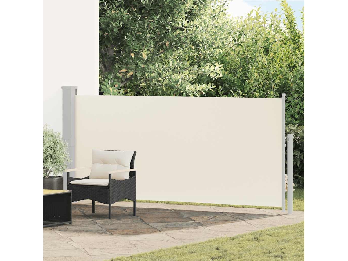 Vidaxl Toldo Lateral Retrátil 140x314 Cm Creme