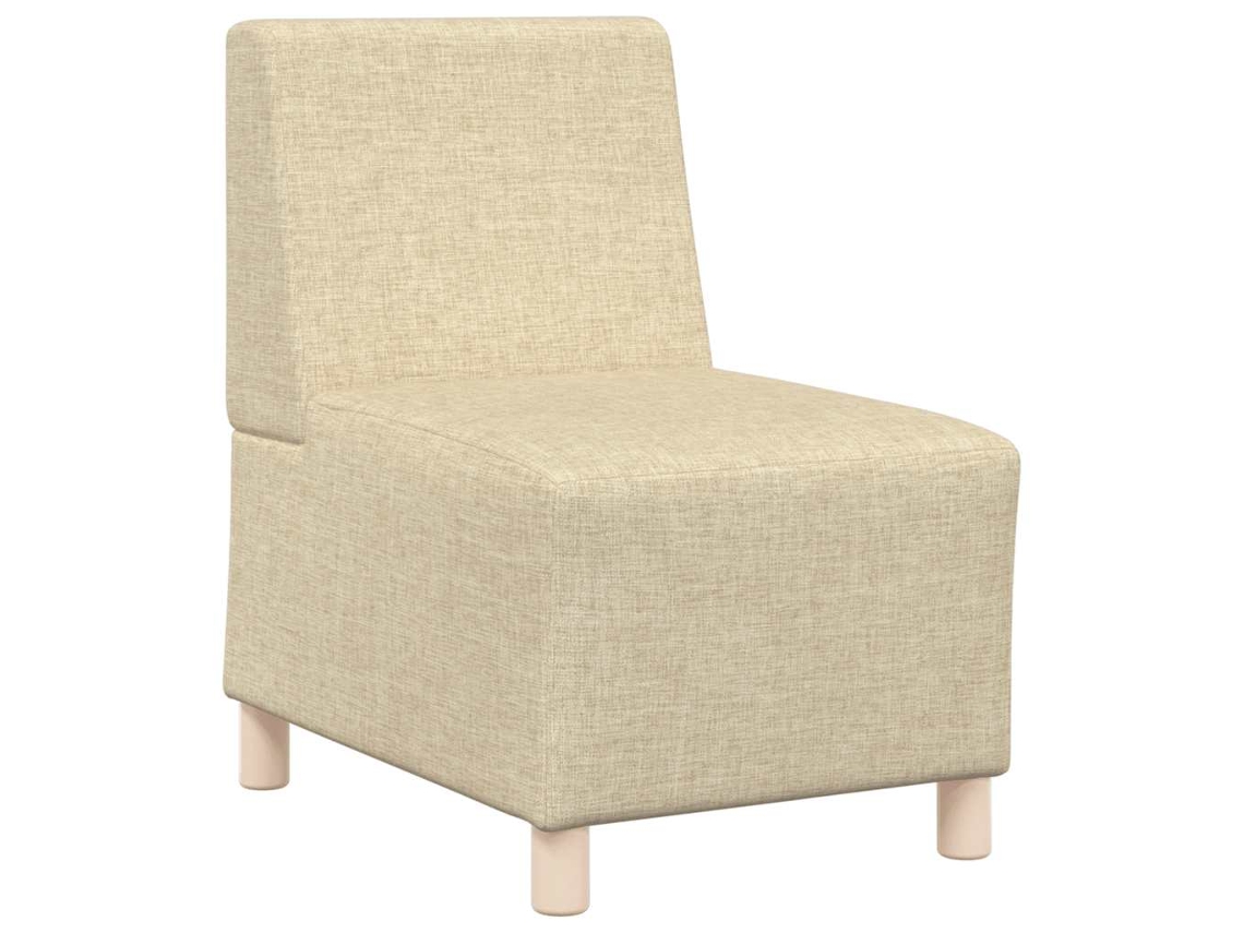 Modular Sofa Unit Armless, Modular Sofa Units Armless​ Vidaxl Creme Tecido (n/a)