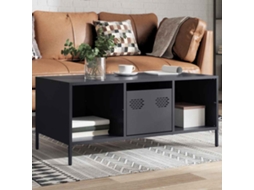 Vidaxl Mesa De Centro 101,5x50x43,5 Cm Aço Laminado A Frio Antracite