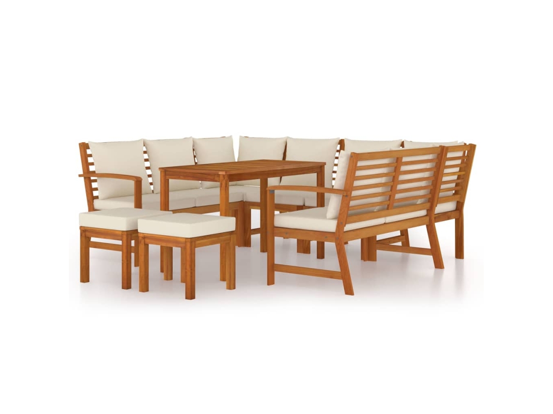Garden Dining Set, Garden Dining Sets Vidaxl Marrom Madeira De Acácia (n/a)