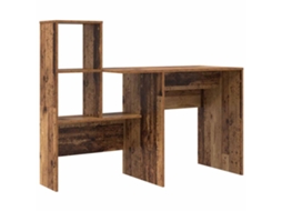 Conjunto 1 Mesa De Engenharia Vidaxl Castanho Derivados De Madeira (131,5 X 50 X 106,5 Cm)