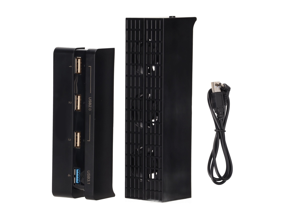 Ventoinha de Resfriamento para Ps4 com Hub USB CHABERLU